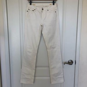 J.Crew White Jeans Bootcut Size 26